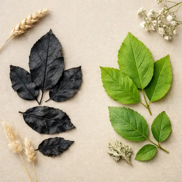 folhas ficam pretas ao prensar