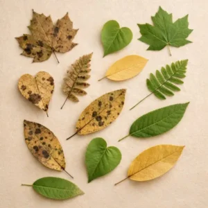 como evitar manchas nas folhas prensadas