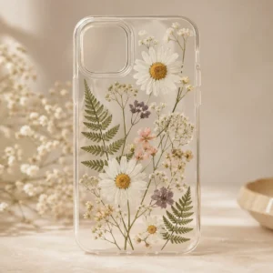 pressed flower phone case diy with no resin