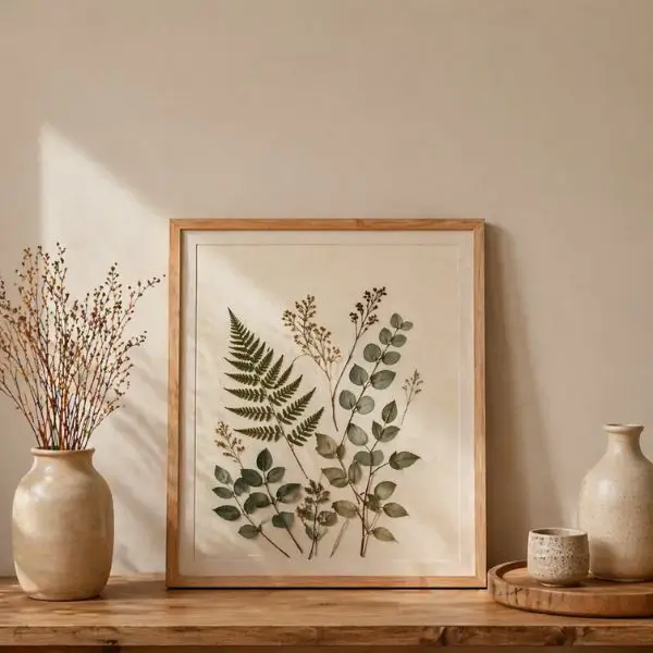 pressed leaf wall art cost
