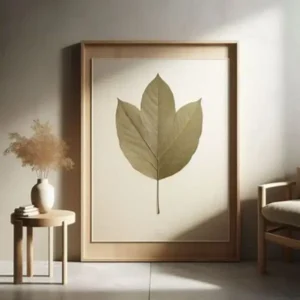 pressed leaf wall art