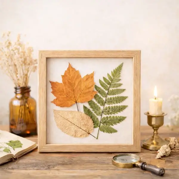 quanto custa quadro de folhas prensadas