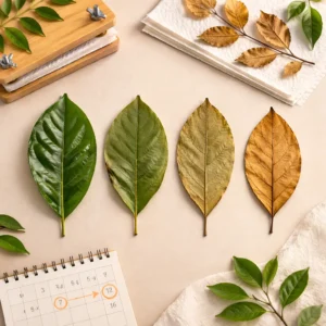 quanto tempo deixar folhas prensadas secando