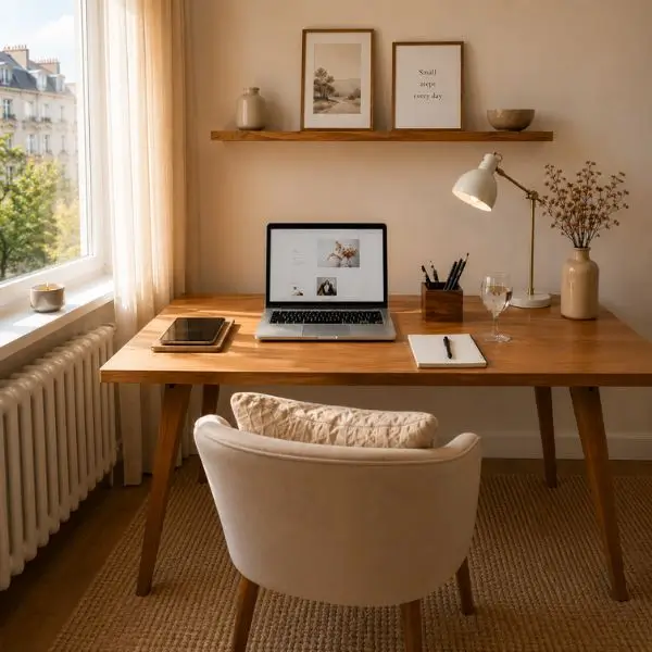 Productivity habits for remote workers in a home office