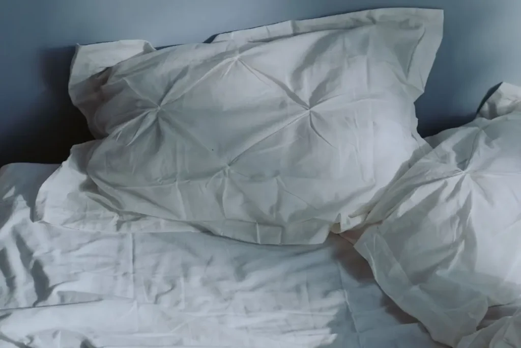 Organic cotton bed sheets with a naturally soft and breathable texture.